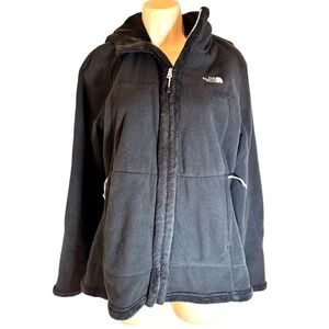 The North Face Black Fleece Full-zip Hooded Jacket Size L‎